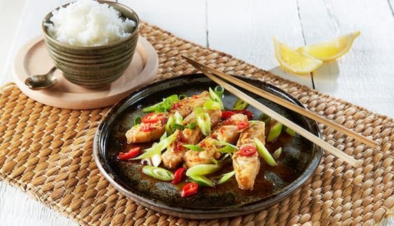 Norwegian Wolffish with Soy and Chili