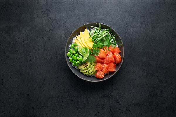 Easy Norwegian salmon poke bowl | Seafood from Norway
