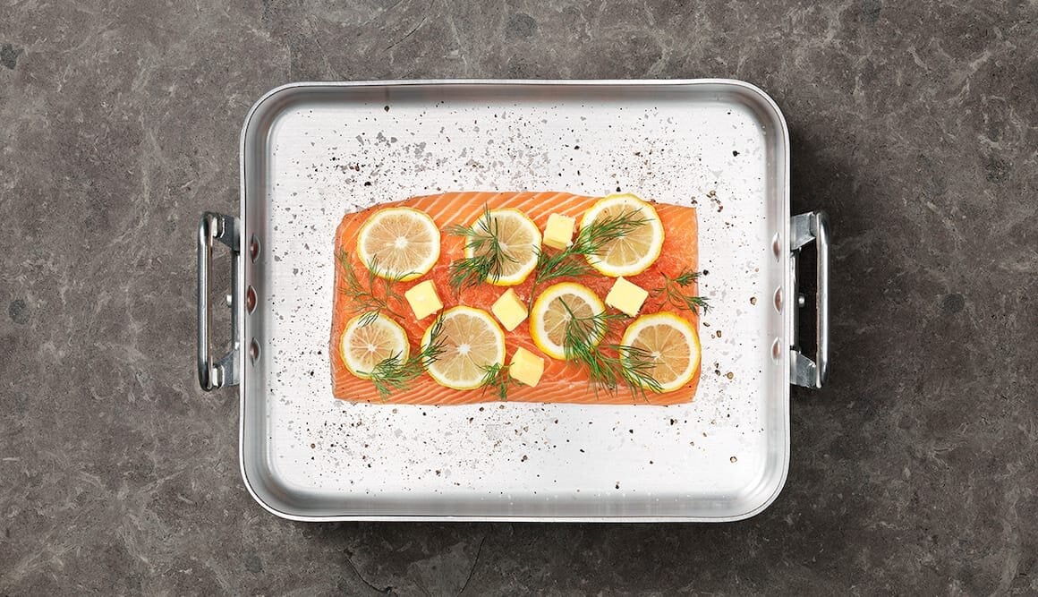 Norwegian Salmon with Lemon, Dill and Butter