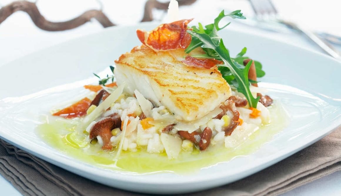 Norwegian Cod with Risotto