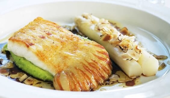 Pan-Fried Norwegian Turbot with Soy and Hazelnut Gravy