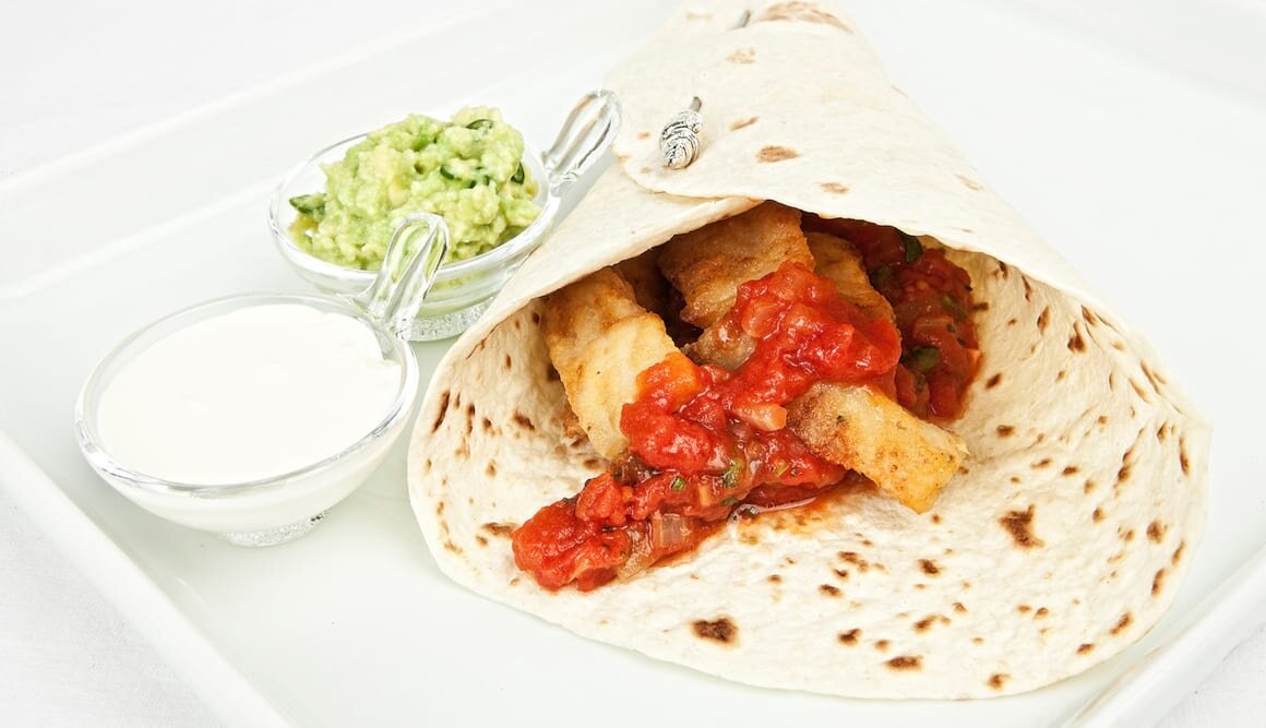 Tortilla Wraps with Norwegian Saithe