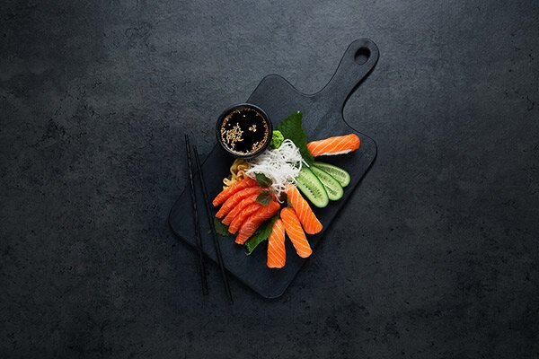 Sashimi and Nigiri with Norwegian salmon | Seafood from Norway