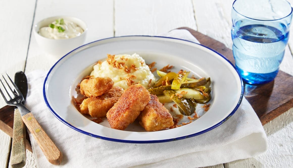 Crispy Norwegian Cod with Mashed Potatoes