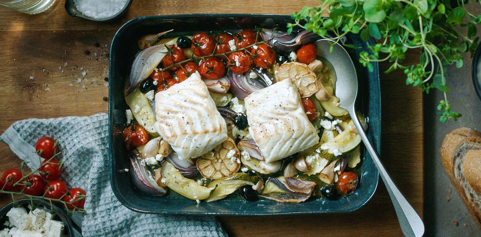 Norwegian cod with Greek flavors | Seafood from Norway