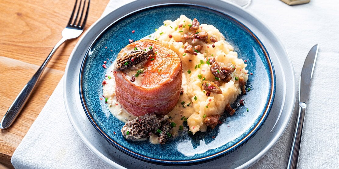 Norwegian salmon tournedos