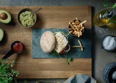 Norwegian cod burgers