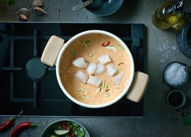 Hot cod soup