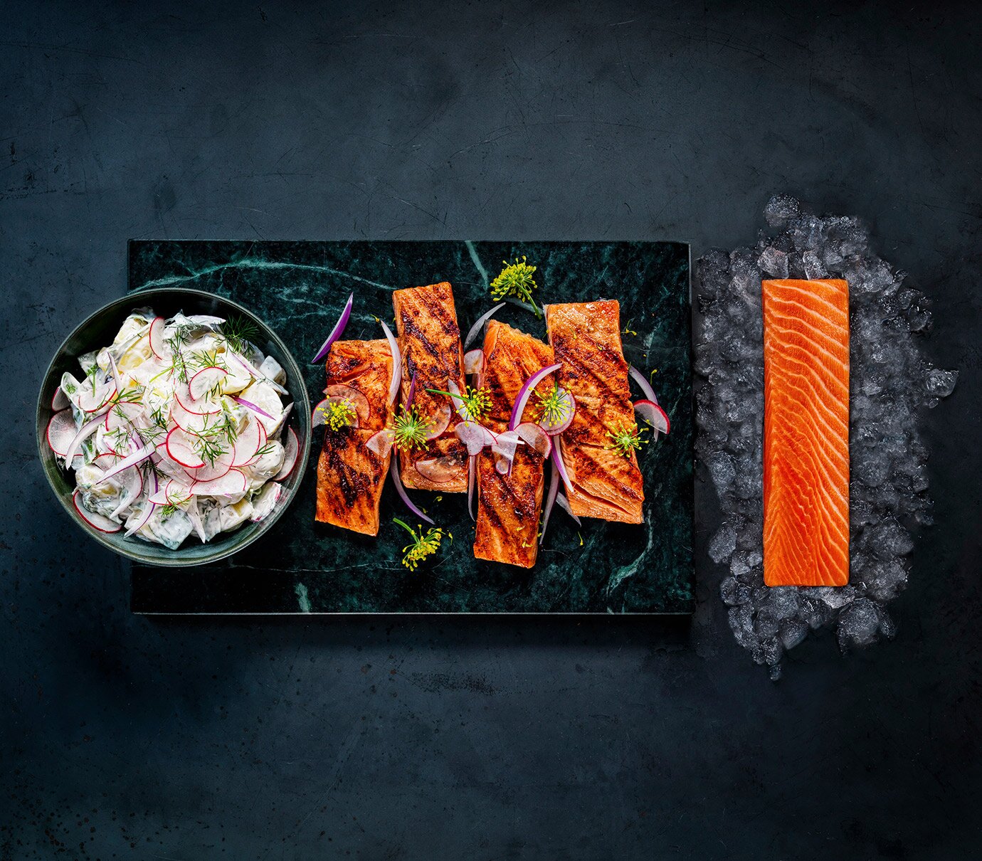 Seasoned Fjord Trout on Grill