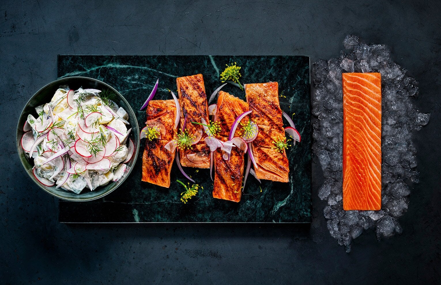 Seasoned Fjord Trout on Grill