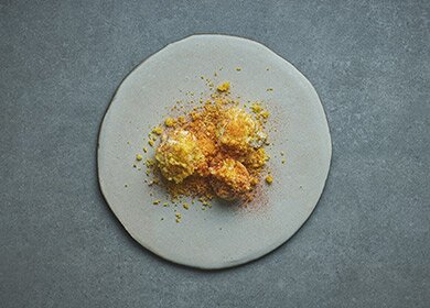 Egg Mimosa filled with Norwegian Red King Crab Aioli | Seafood from Norway