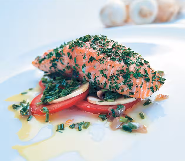 Norwegian Salmon Baked with Parsley