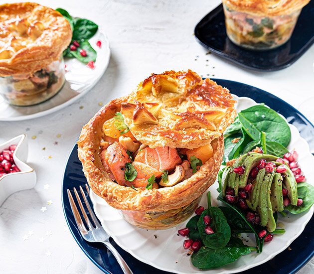 Norwegian salmon pot pie