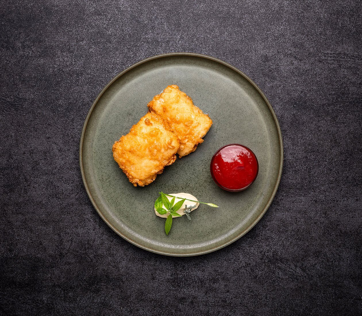 Crispy fried Norwegian saltfish