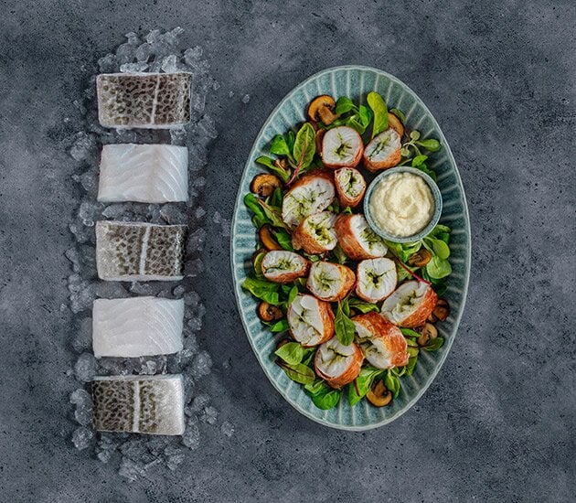 Skrei in Ham with Jerusalem Artichoke Purée