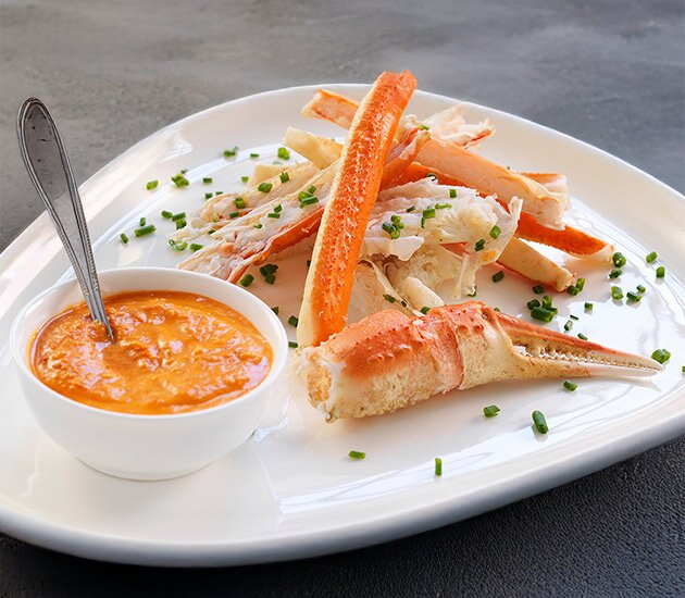 Snow Crab with tomato salsa