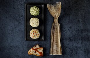 Bacalà mantecato three ways