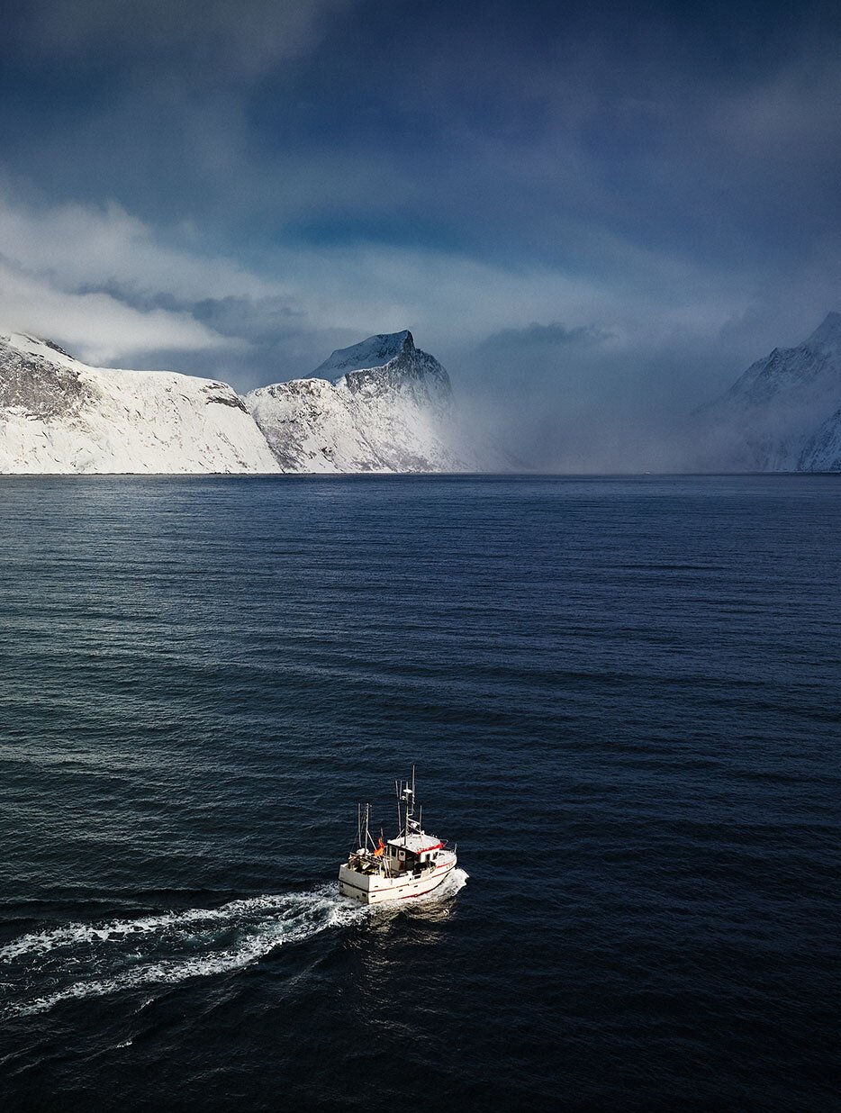 Boat heading out to sea